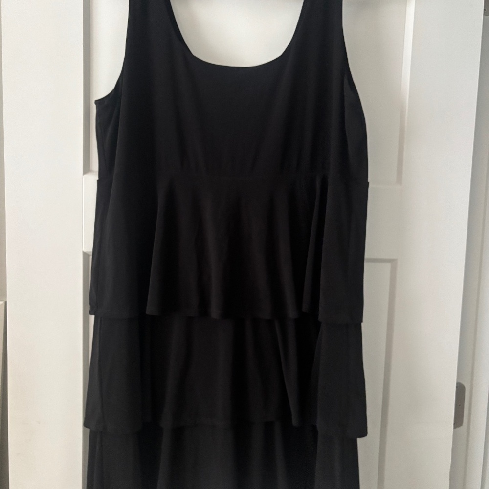 Tiana B USA Black Tiered Flapper Dress - Size XL